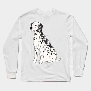 dalmatian dog drawing Long Sleeve T-Shirt